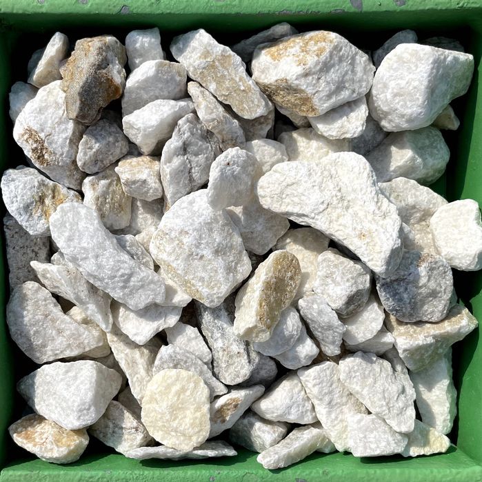 Grys Kalcyt Biały 16-32mm 32-63mm Kamień ogrodowy ozdobny kamienie