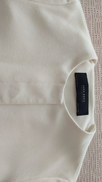 Casaco branco/crú Zara