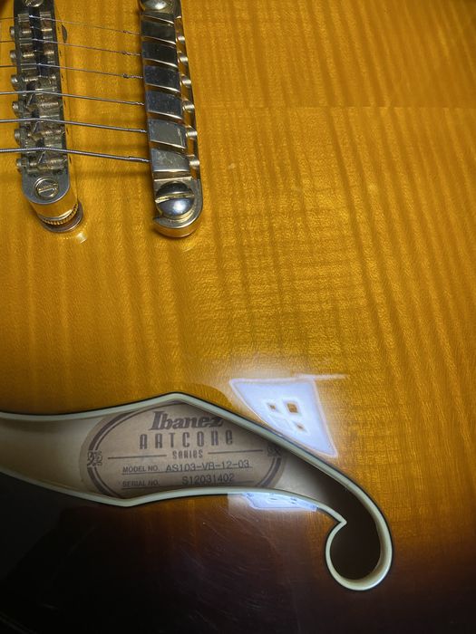 Ibanez as 103 vb semi-hollow como nova