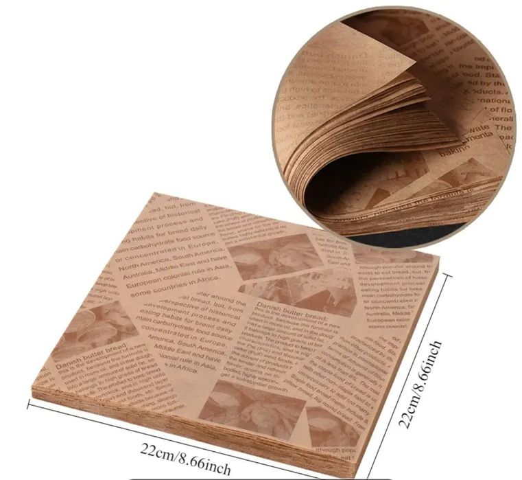 Квадратний папір для запікання випічки