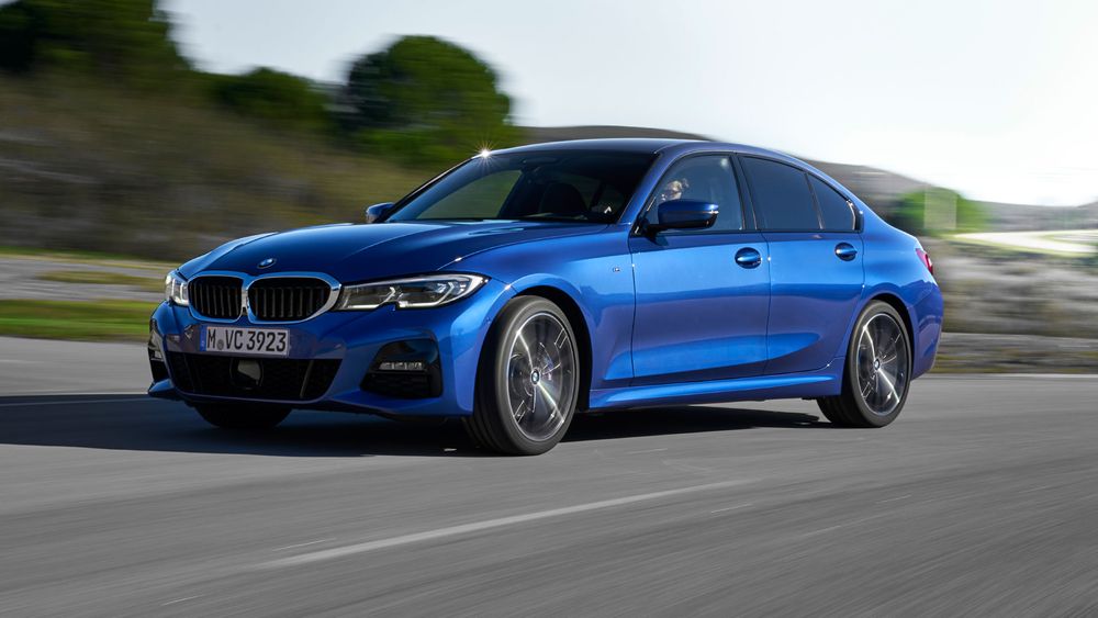 BMW Seria 3 Sedan M pakiet niebieski przód