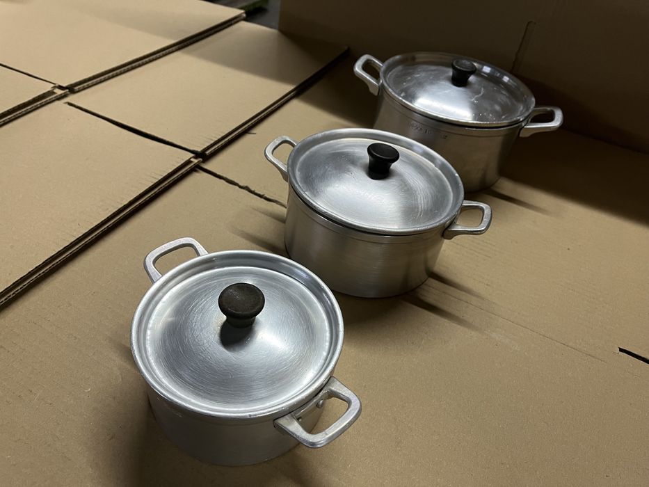 Tachos em Aluminio conjunto de 3 unidades