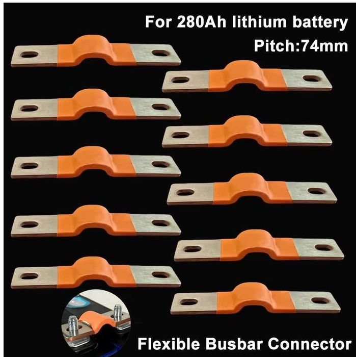 Гнучкі мідні шини 74 мм Lifepo4 на 280 Аг 304 314