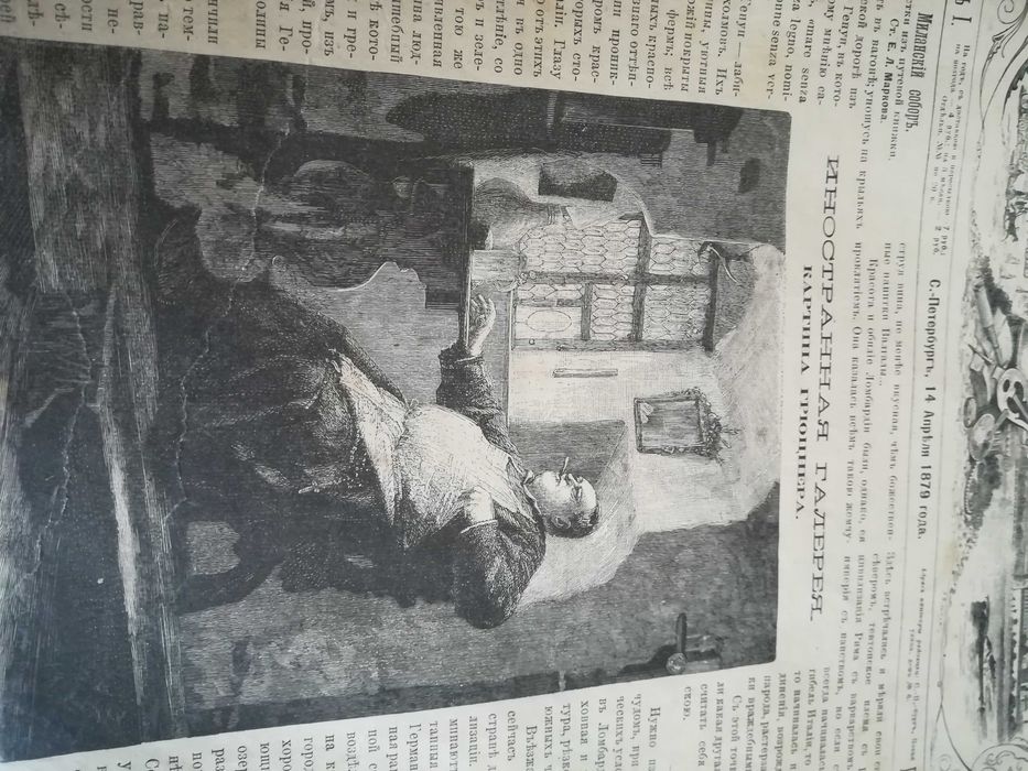 Живописное обозрение  подшивка газет с. - Петербурга 1879 года