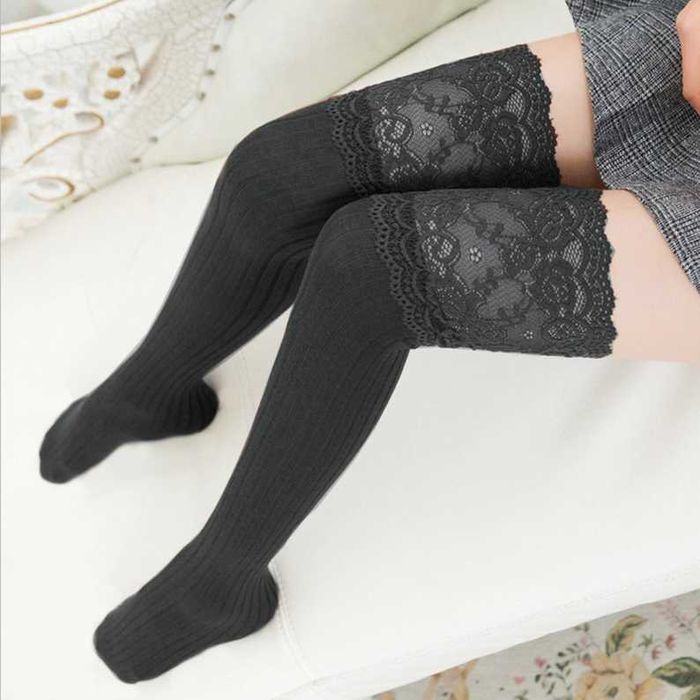 Гольфы гетры теплые за колено хлопковые с полосками