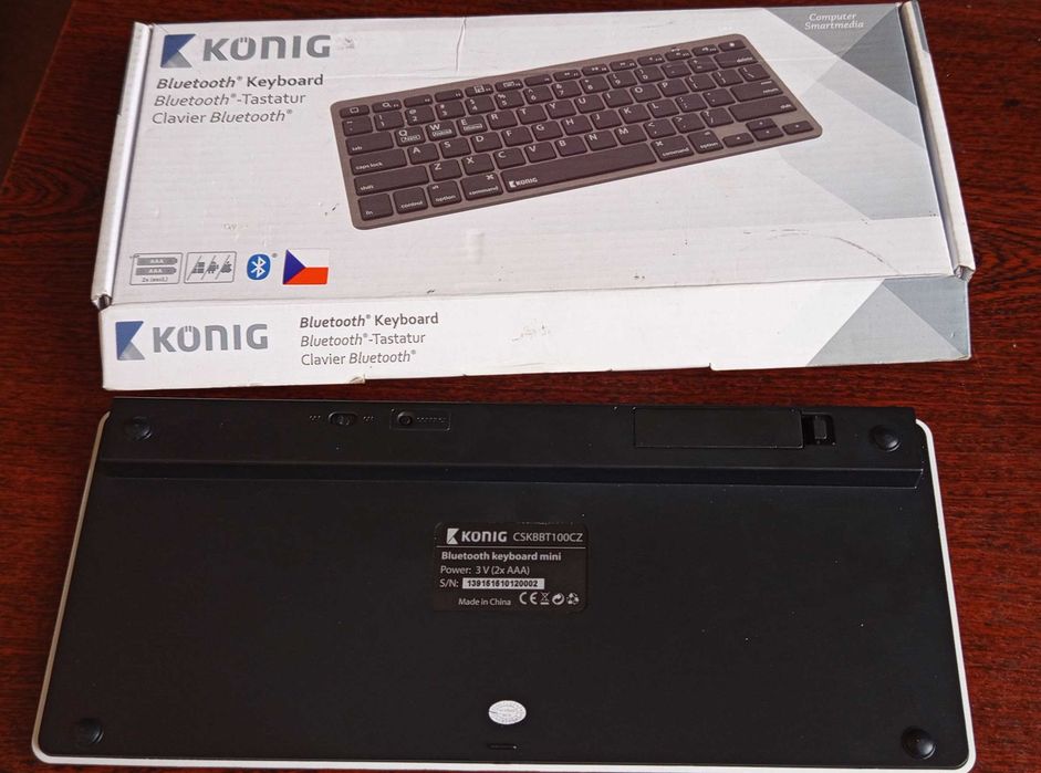 Клавіатура бездротова König CSKBBT100CZ
