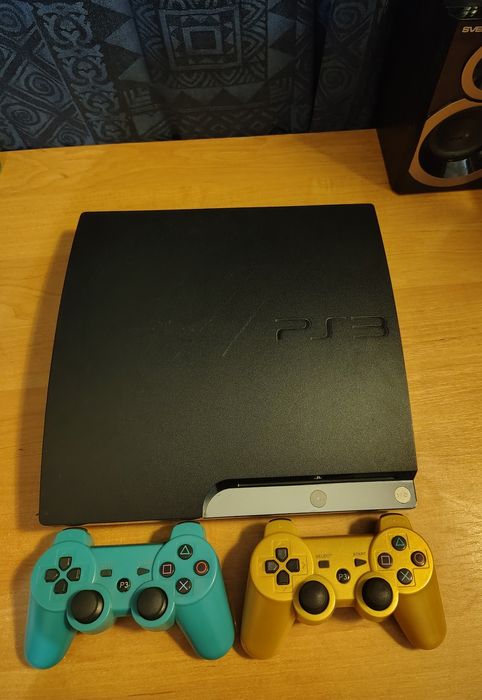 PS3 Slim 465gb HEN ПРОШИВКА + 2 ГЕЙМПАДА