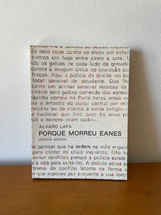 Álvaro Lapa: Porque Morreu Eanes [1978]
