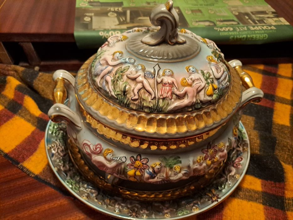 Terrina e travessa loiça cerâmica de Alcobaça