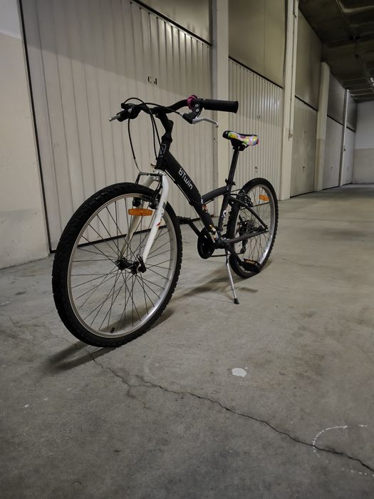 Bicicleta Criança Preta BTWIN - Aro 24