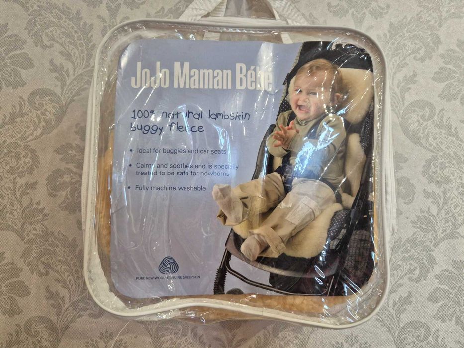 Вкладиш в автокрісло, візочок Jojo Maman Bebe 100% lambskin buggy
