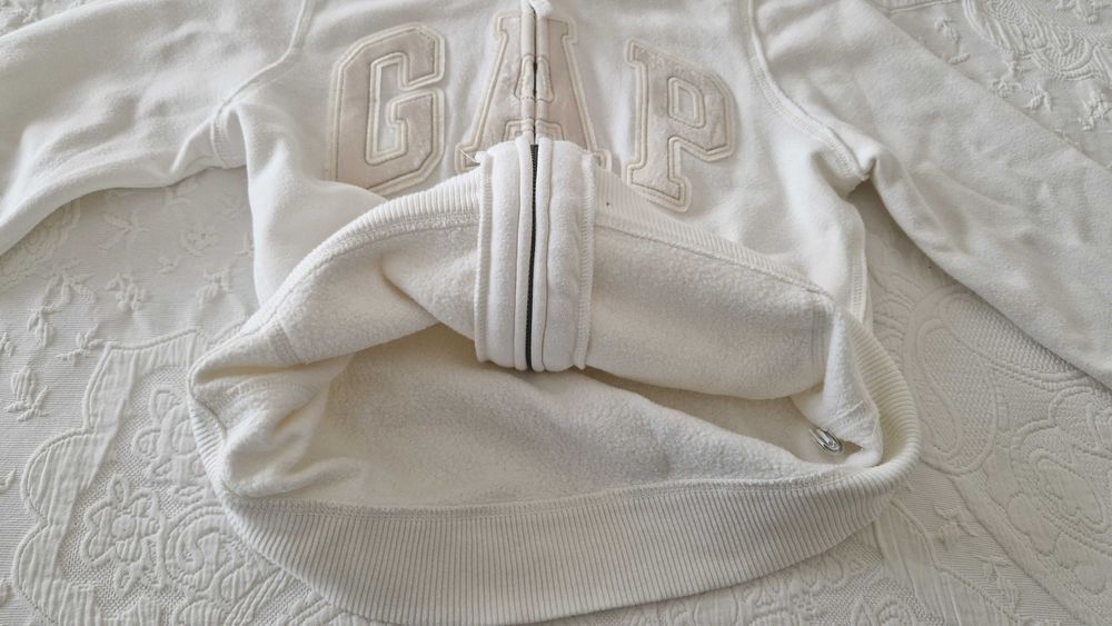Casaco com Capucho Gap Kids XL - 12 anos branco