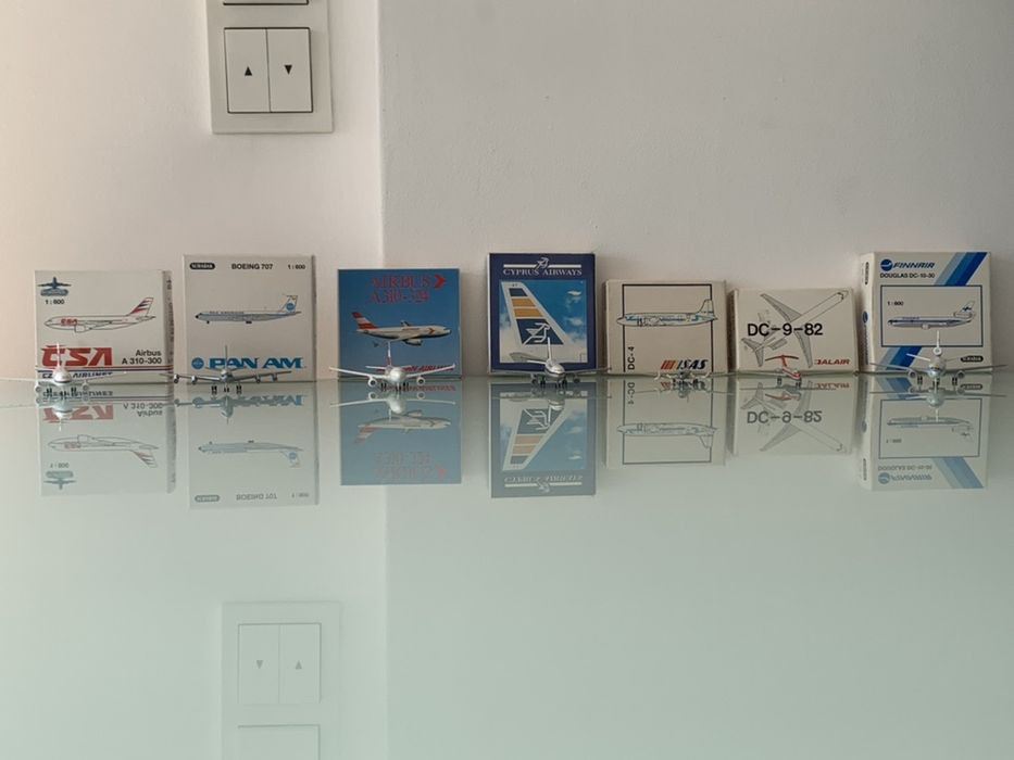Miniaturas de avioes em metal Schabak