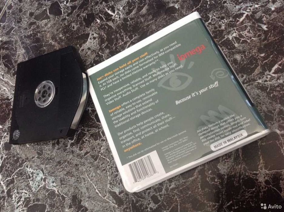 Диск магнитний носитель инф. IOMEGA JAZ 1GB DISK IBM FORMATTED Б/У