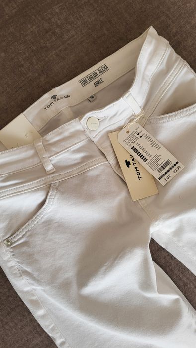 Tom Tailor białe Jeans'y  SLiM FiT _ NOWE z Metką * 30/32 (38/40)