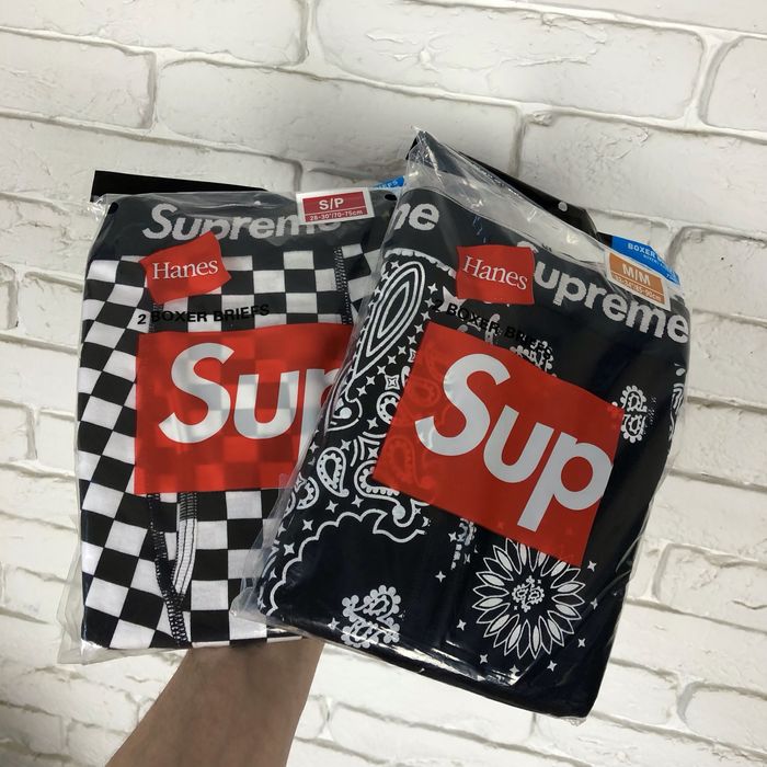 Supreme Hanes boxer briefs боксери труси