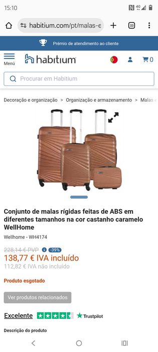 4 malas de viagem novas e seladas