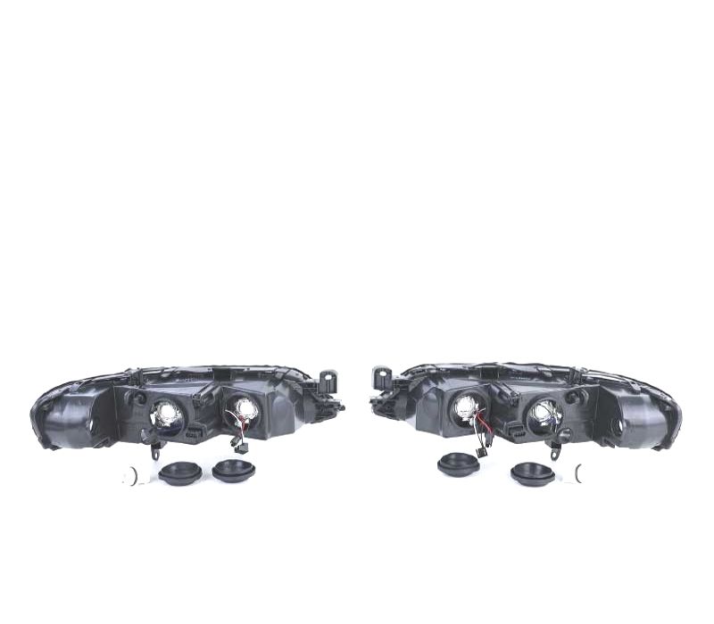 FARÓIS FRONTAIS PARA OPEL VECTRA B 99-02 FUNDO CROMADO