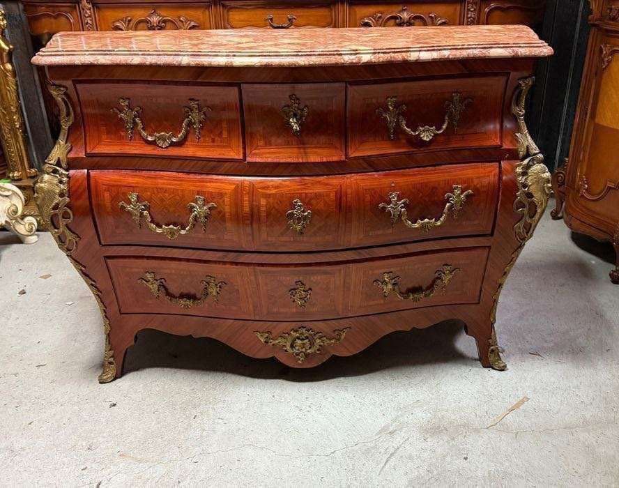 Włoska oryginalna intarsjowana komoda