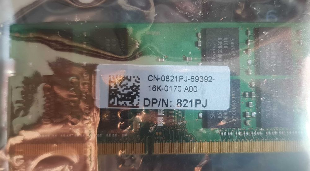 Memória Dell 16GB DDR4 2400Mhz PC4-19200 (NOVA)