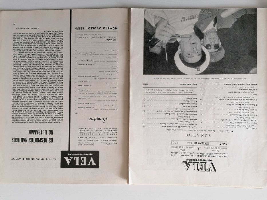 Revista Vela - desportos náuticos, iates - anos 40/60