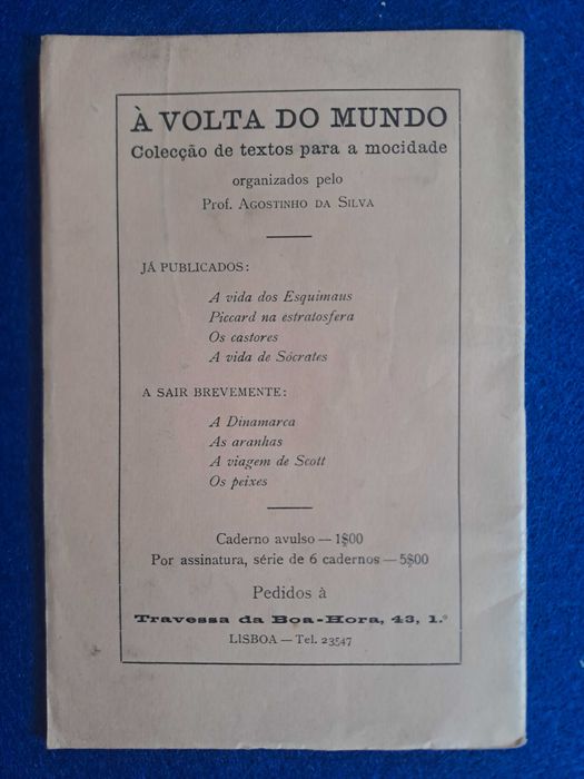 A vida dos Esquimaus - Agostinho da Silva - 1938