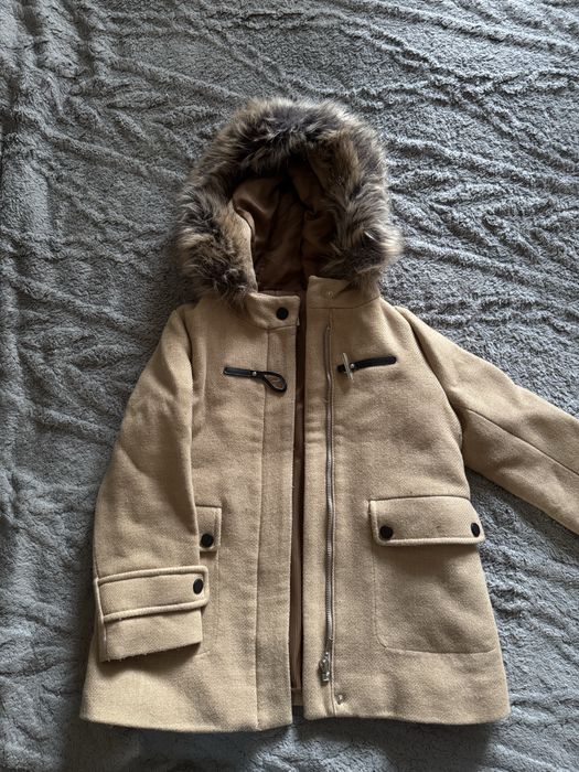 Пальто zara вовна беж для дівчинки