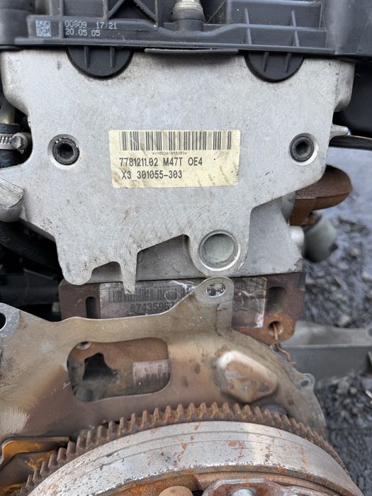 Двигун Двигатель Мотор M47N2 2.0d BMW E90 E87 E60 E83 X3 204D4