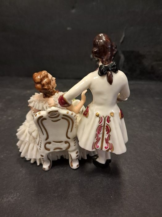 Escultura em porcelana Alemã