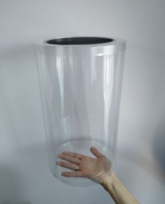 Terrarium z wentylacją - bezpieczna tuba hodowlana 21x35cm - duża