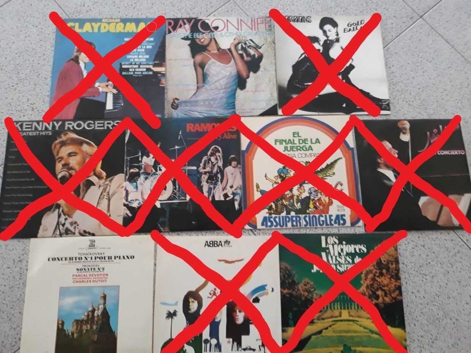 Diversos LP's e Singles Vinil antigos