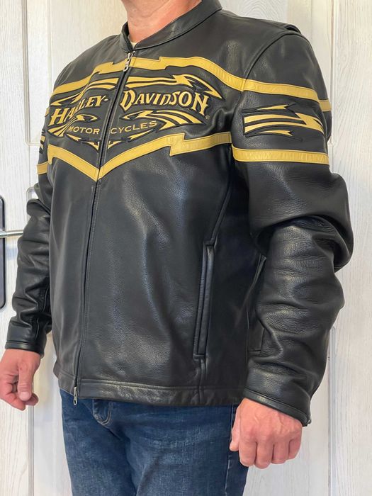 Kurtka skórzana Harley Davidson Tribal Chaos Riding XL Oryginalna Stan Idealny