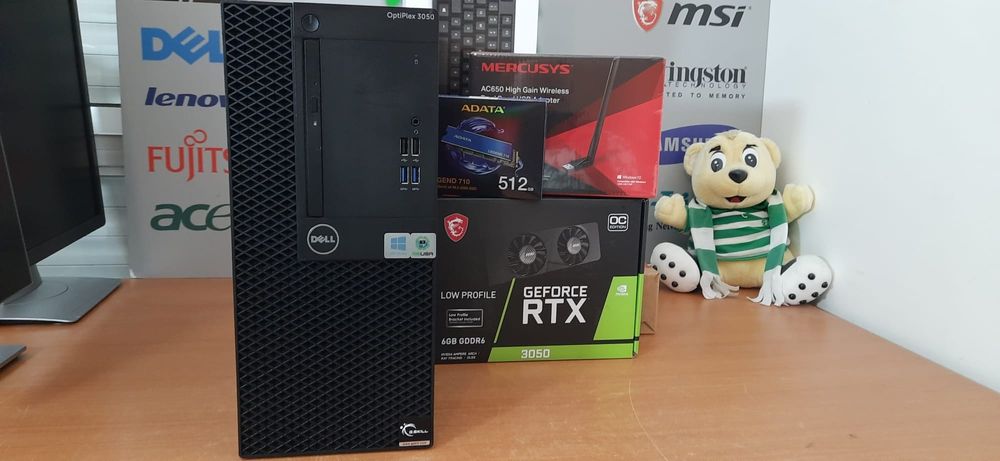 NF.66  Pç/Torre Gamer DELL 7ªG|i7-3.6G|16G|NVMe256+HD500|RTX3050-6G-D6|5G+BT|W11