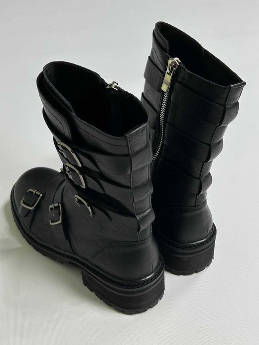 Черевики indie sleeze казаки hedi boy archive boots black архив чорні