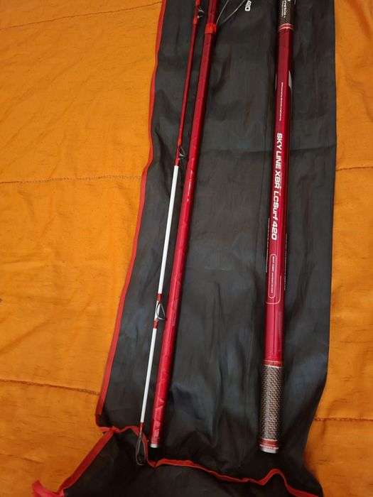 Oportunidade/Garantia/ Conjunto-Shimano 3500 xse competition/ Cana Cinnetic Sky Line xbr red  4.20m  225g