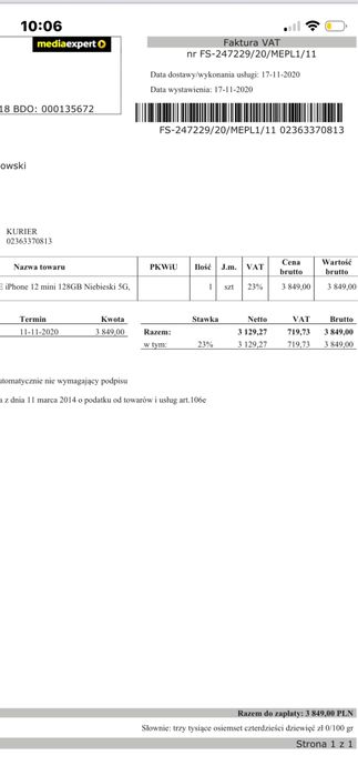 Iphone 12 mini 128Gb 5G