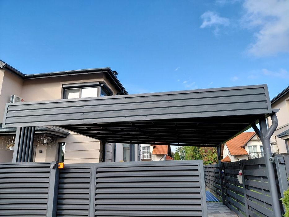 Навес автонавіс навіс над терасою монтаж під ключ