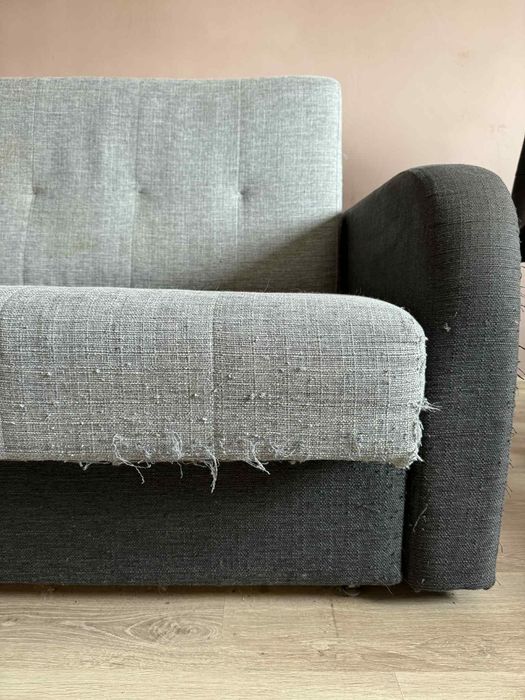 Sofa dwuosobowa szara