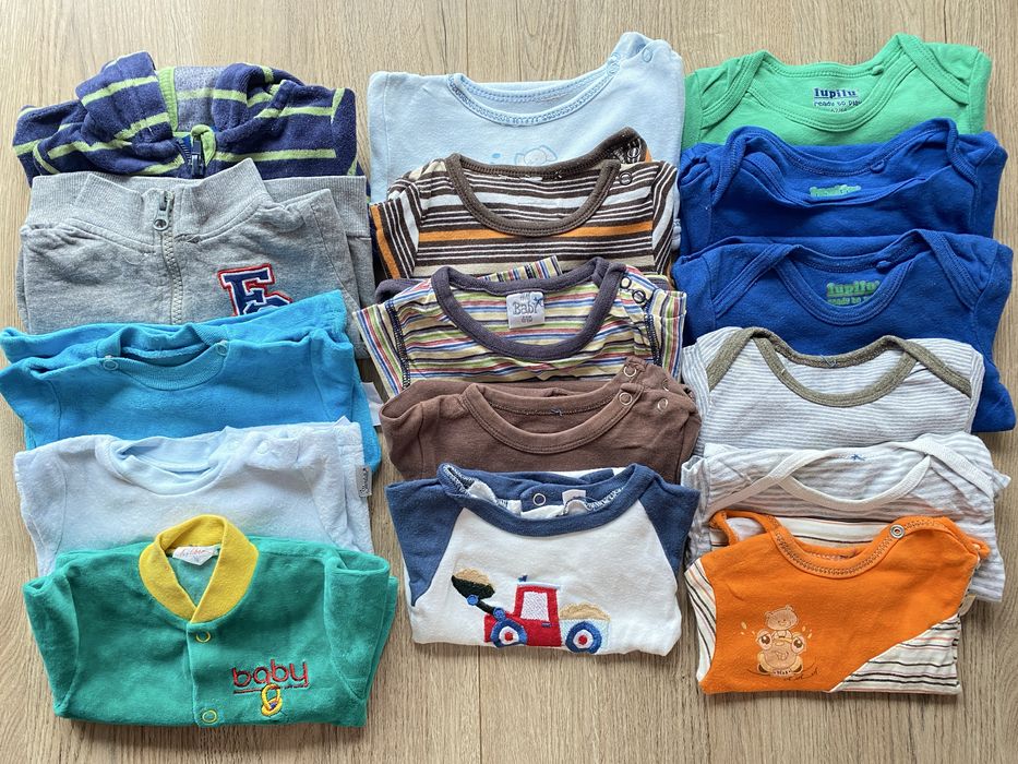 100 SZTUK zestaw paka  dla niemowlaka chlopiec body kaftaniki