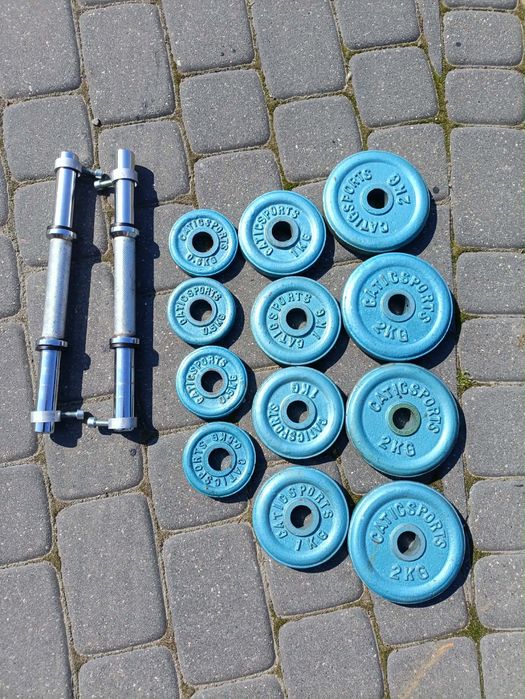 Hantle zeliwne 2x8,8 kg