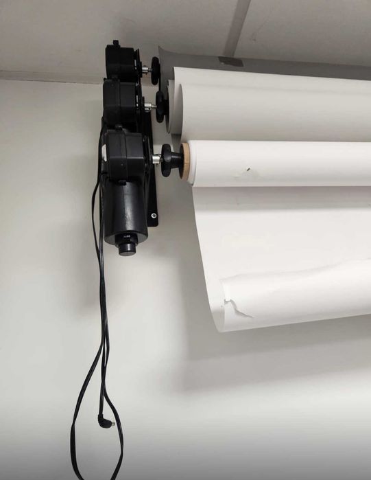 Elektryczny system zawieszania teł - na 3 tła
