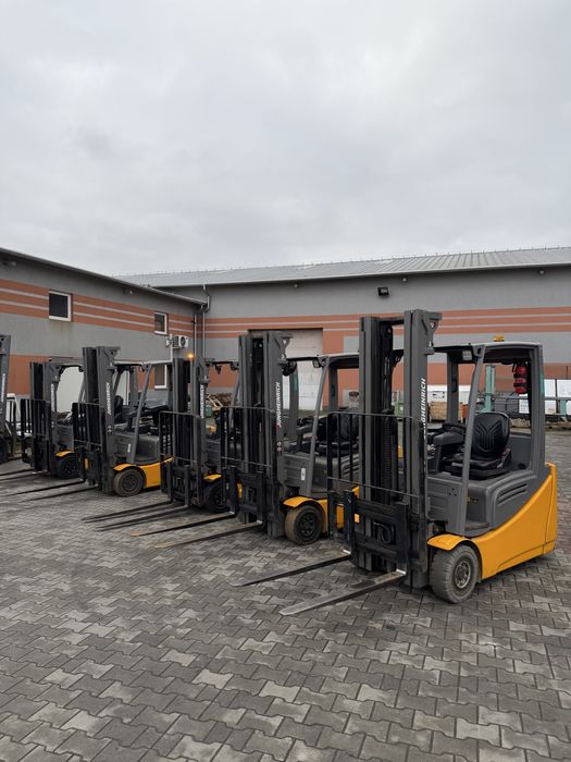 Wózek widłowy elektryczny Jungheinrich EFG216 Triplex maszt 2018r. 5m