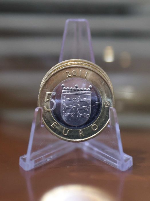 Finlândia Moeda 5€ Bimetálica- 2011- Províncias Históricas–Ostrobótnia