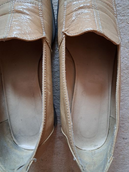 Buty damskie mokasyny beżowe r.38