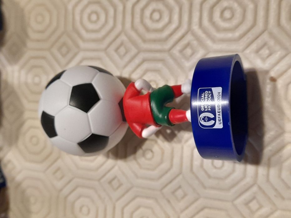 Bonecos EURO 2024 UEFA Futebol cabeçudos da bola Topps Portugal figura