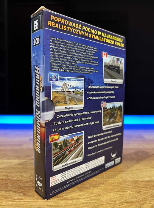 Trainz Railroad Simulator 2006 (PC PL 2005) BOX polskie wydanie