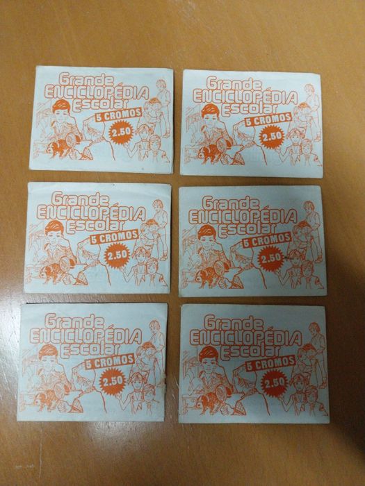 Carteiras de cromos antigas, seladas.