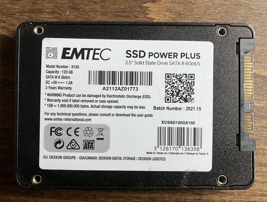 SSD 2.5 Emtec 120GB