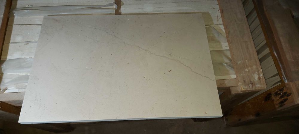 Pedra moleanos creme vidrada com impermeabilização