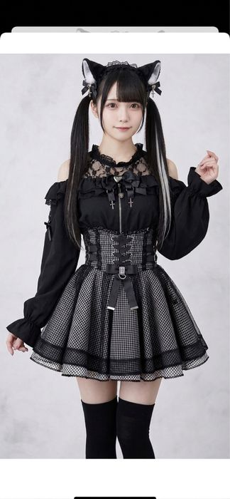 Комплект сет блуза+спідниця Jirai kei dark Lolita